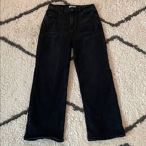 Women's Black Wide Leg Jeans